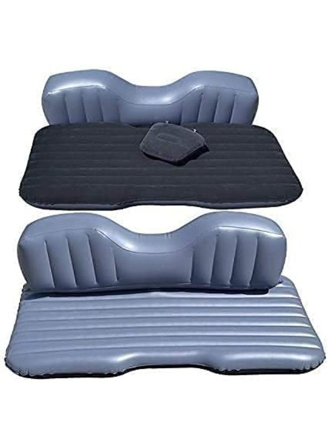 Inflatable car travel mattress/camping mat, universal SUV extended inflatable sofa with two air pillows (black) - Image 2
